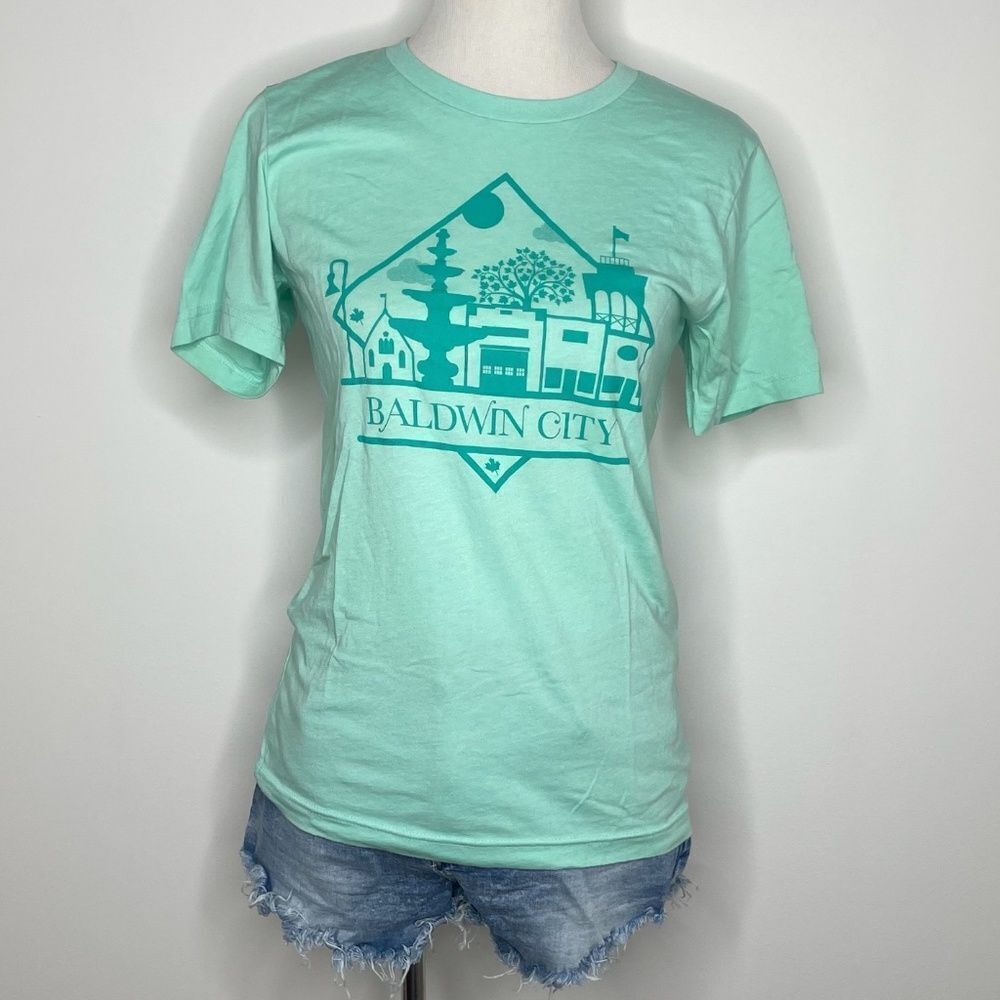Bella Canvas- Green "Baldwin City" Graphic Tee